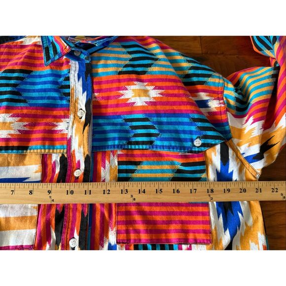 Vintage Cricket by the Creek Southwest Aztec Shirt – 100% Cotton – L – NWT - Picture 6 of 9